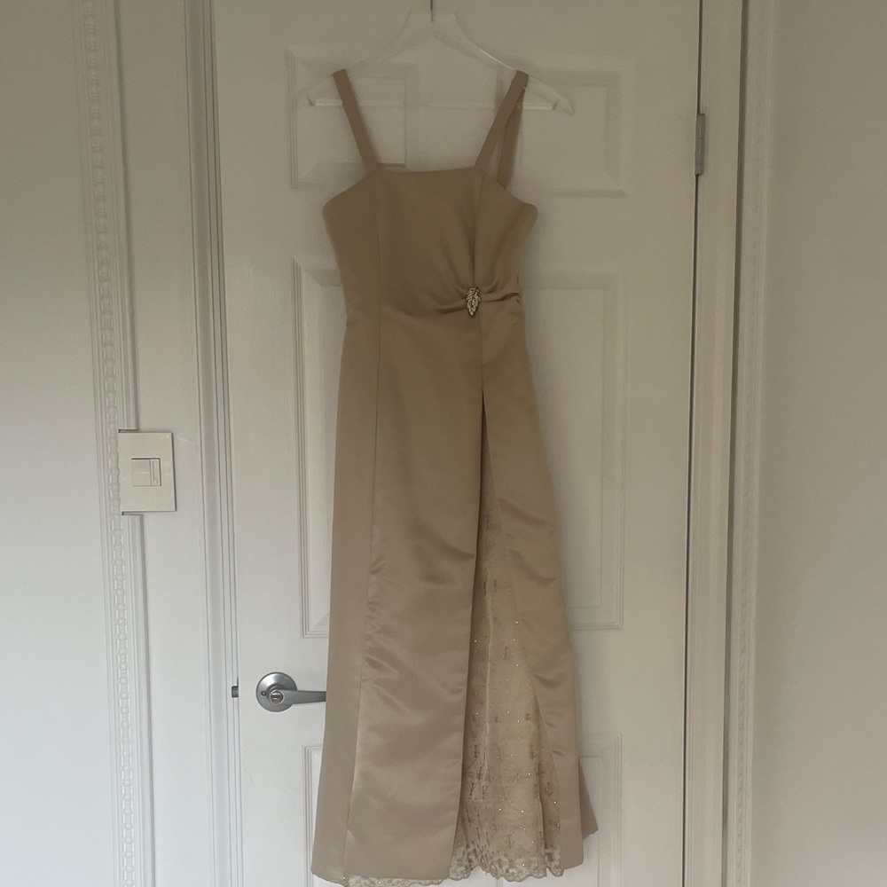 Tan Formal/Bridesmaid Girls Dress